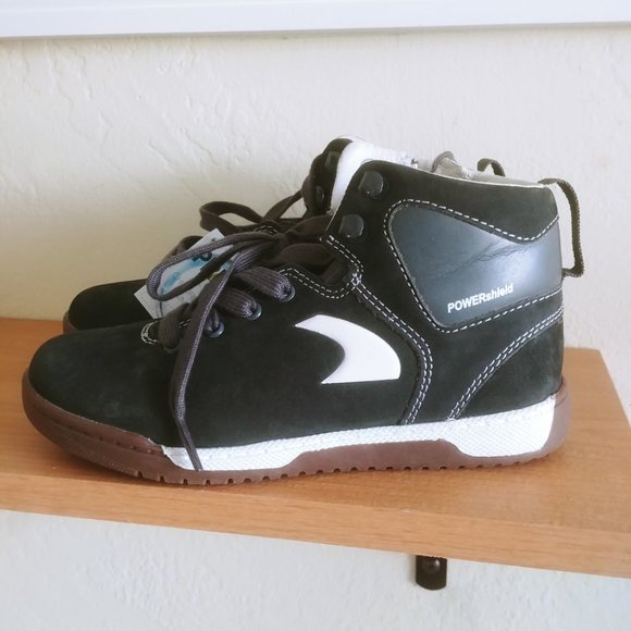 Boys Hi-Top Sneakers Shoes By PRIMIGI black Laces Kids Size US 13 (32) NWT - Picture 4 of 11